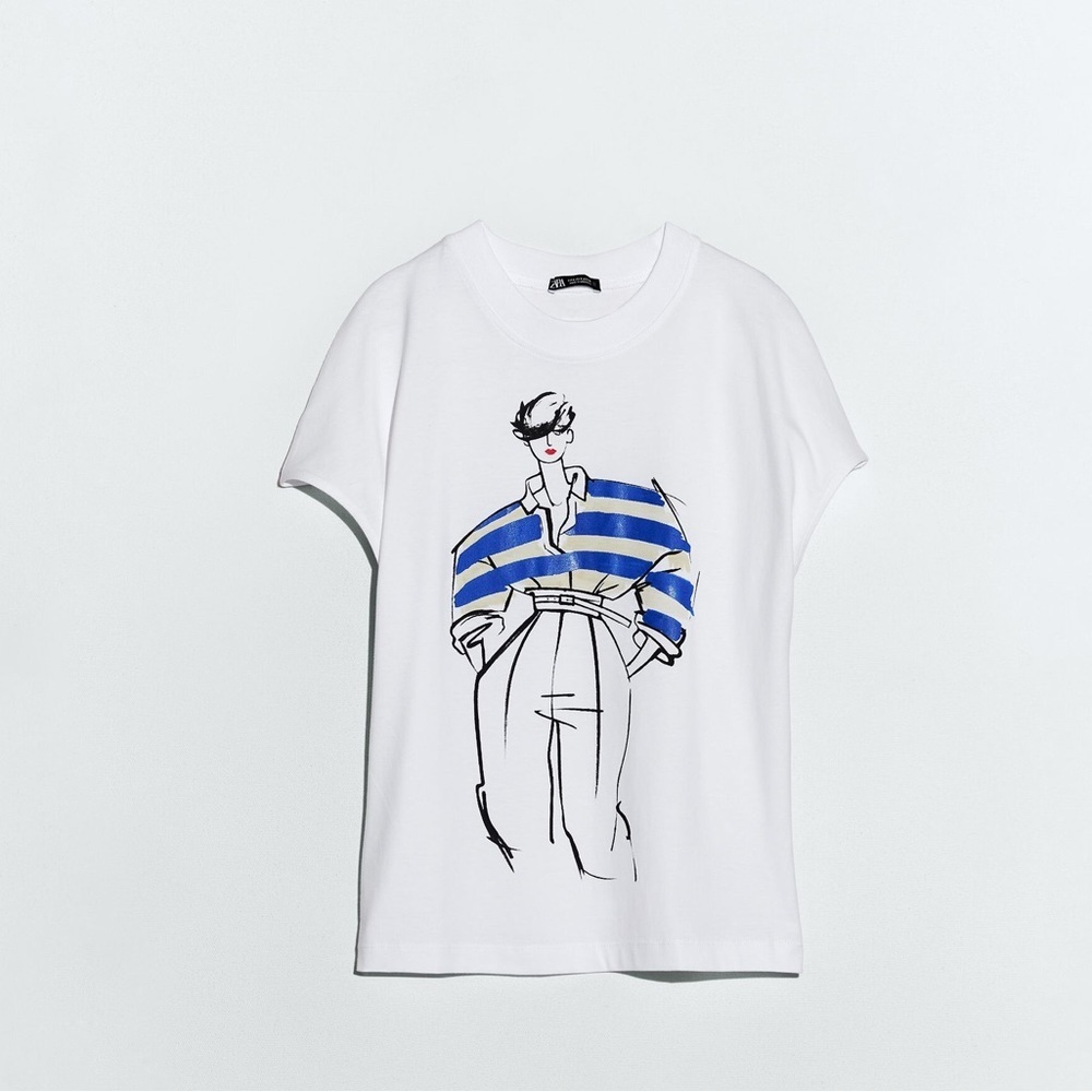 Zara Shirt ~ Woman Print